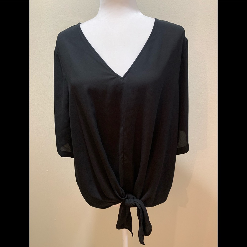 Madewell V Neck Bottom Tie Top